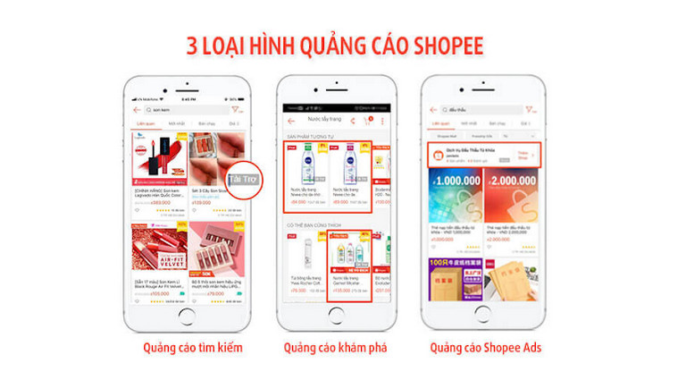 3 hình thức chạy quảng cáo Shopee trên điện thoại