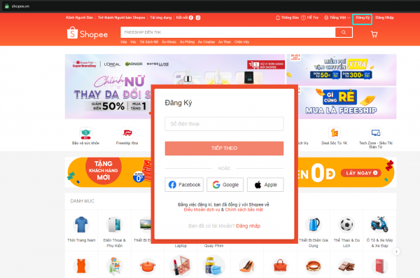 Hướng dẫn cách đăng ký bán hàng trên Shopee