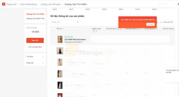 Quảng Cáo Tìm Kiếm - Nghiên cứu từ khoá Shopee