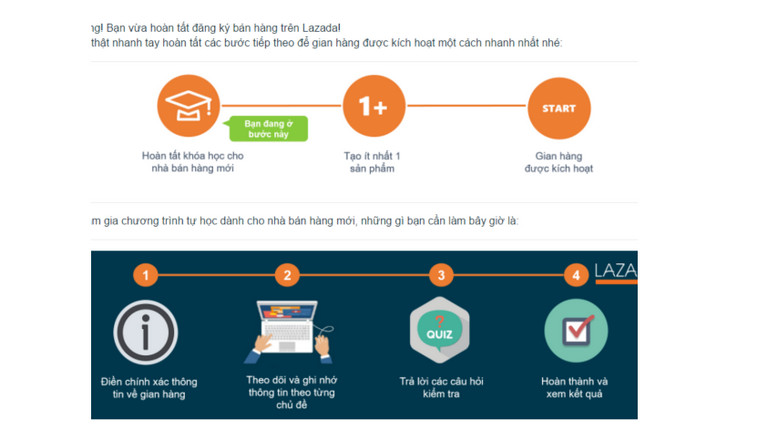 Một số lưu ý khi tạo tài khoản bán hàng Lazada