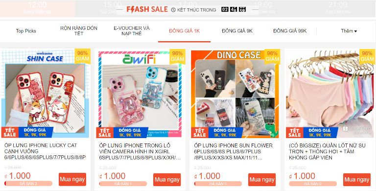 Flash sale shopee