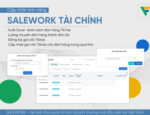 [Thông báo] Cập nhật tính năng mới phần mềm Salework Tài Chính