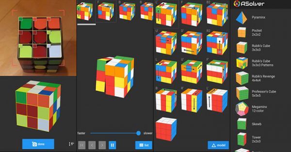 Giải rubik với app Asolver