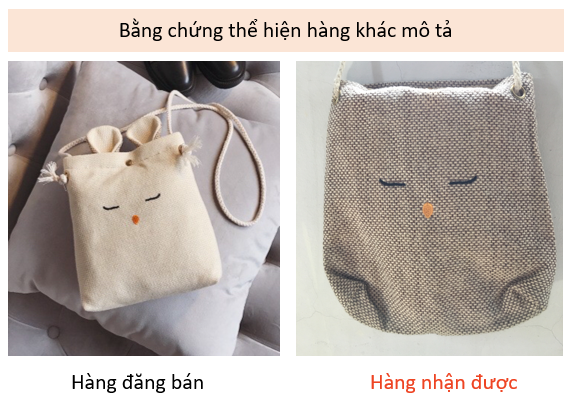 Cần cung cấp bằng chứng thể hiện tình trạng sản phẩm  khi trả hàng trên shopee