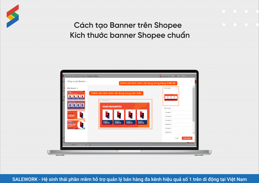 Cách tạo banner shopee