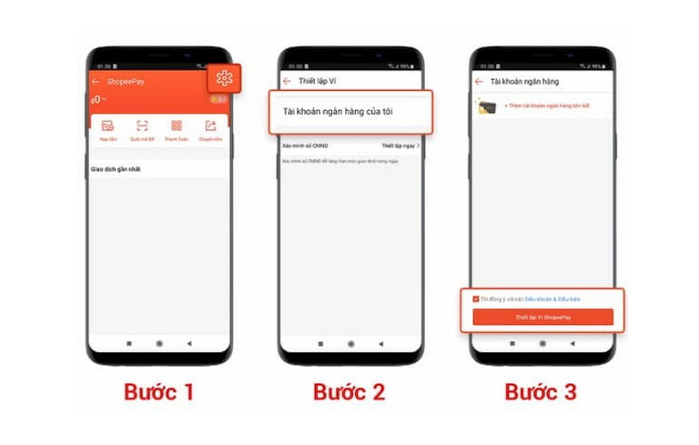 Cách liên kết ví Shopee với tài khoản ngân hàng