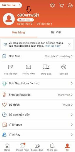 Cách đổi tên đăng nhập Shopee nhanh chóng