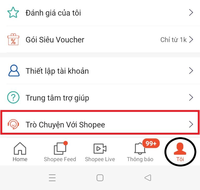 Chăm sóc khách hàng Shopee