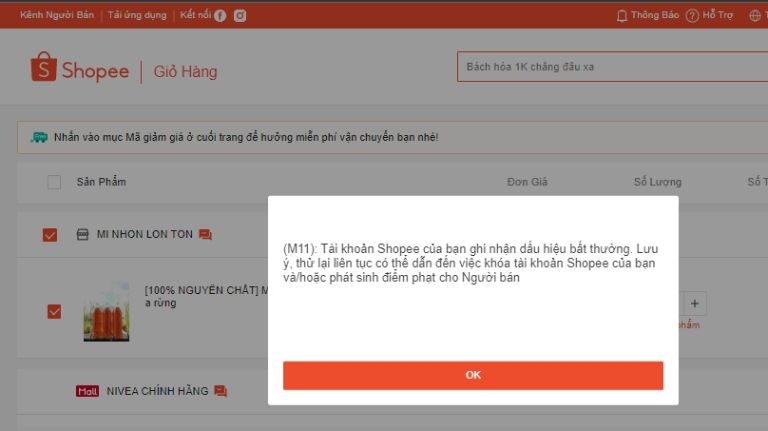 Đặt đơn ảo Shopee là gì