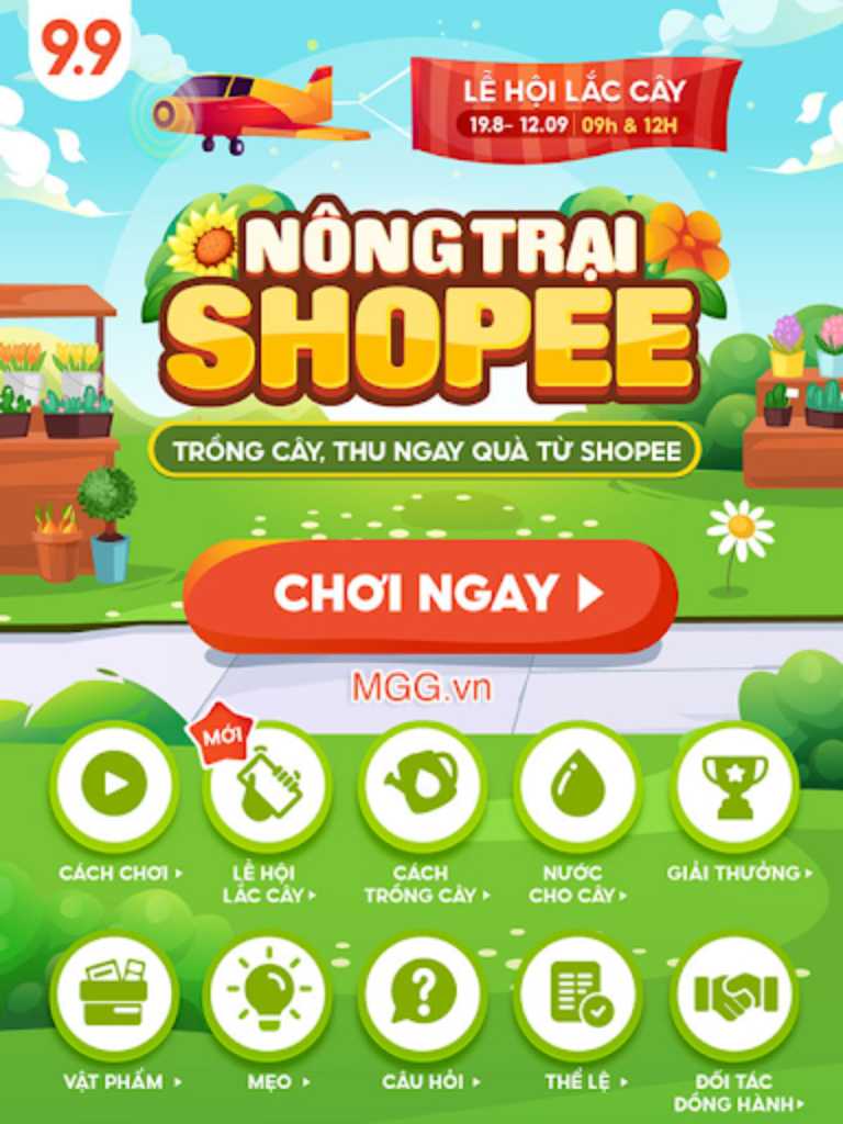 Game Shopee nông trại trên Shopee