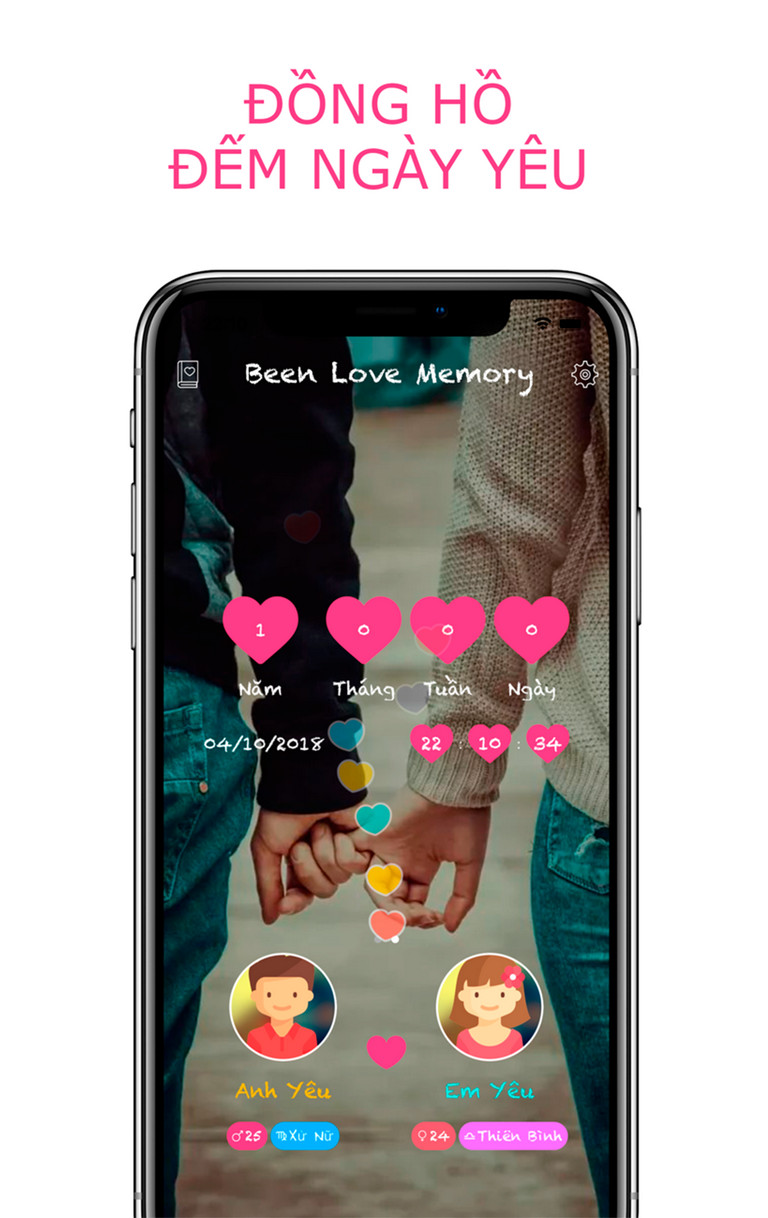 Been Love Memory: app đếm ngày yêu đầu tiên hỗ trợ ngôn ngữ Tiếng Việt