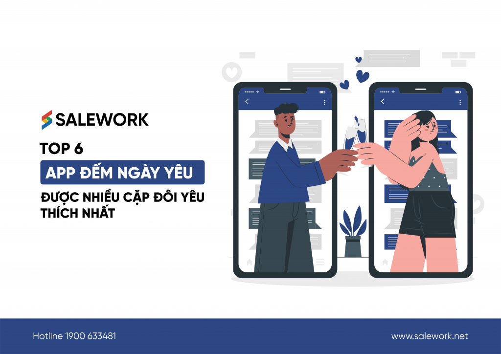 Top 6 app đếm ngày yêu được nhiều cặp đôi yêu thích nhất