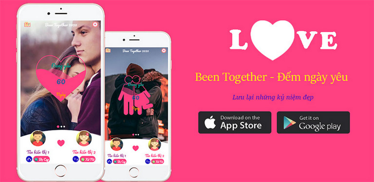 App đếm ngày yêu quốc dân Been Together