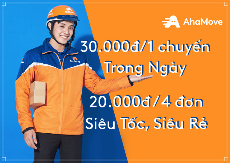 App ship đồ ăn AhaMove có giá ship khá hấp dẫn