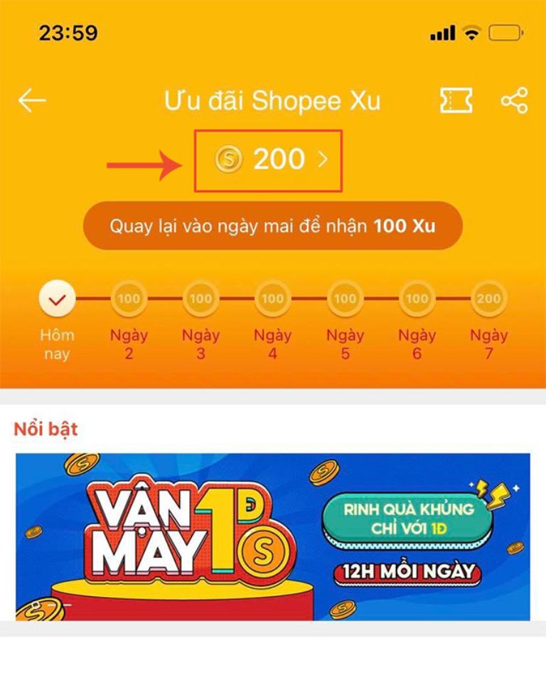 cách chuyển xu Shopee