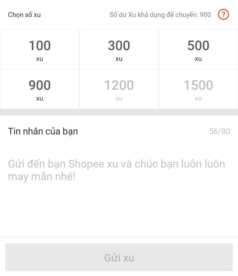 cách chuyển xu Shopee