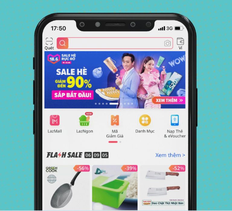 Cách đặt hàng trên lazada trên điện thoại