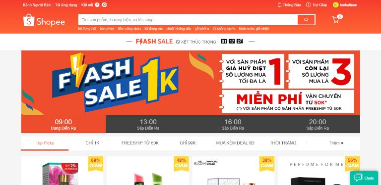 Cách săn hàng 1k trên shopee