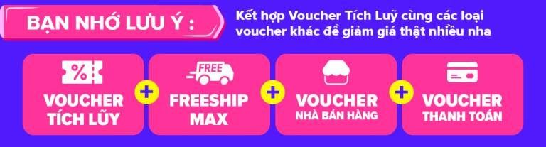 cách sử dụng voucher tích lũy lazada