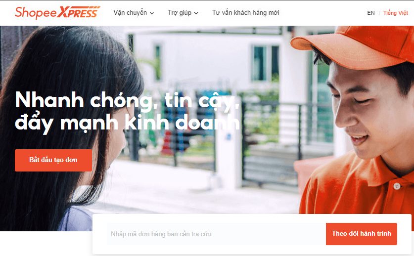 Cách tra mã vận đơn shopee express