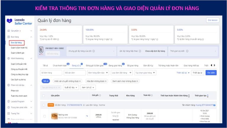 cách xử lý đơn hàng trên Lazada