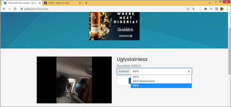 Chuyển nhạc TikTok sang MP3 với SaveTT.cc