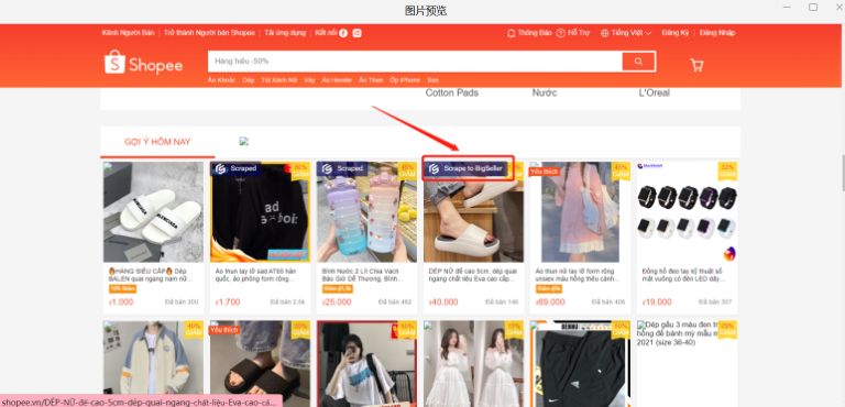 Copy sản phẩm từ Shopee sang Tiktok 