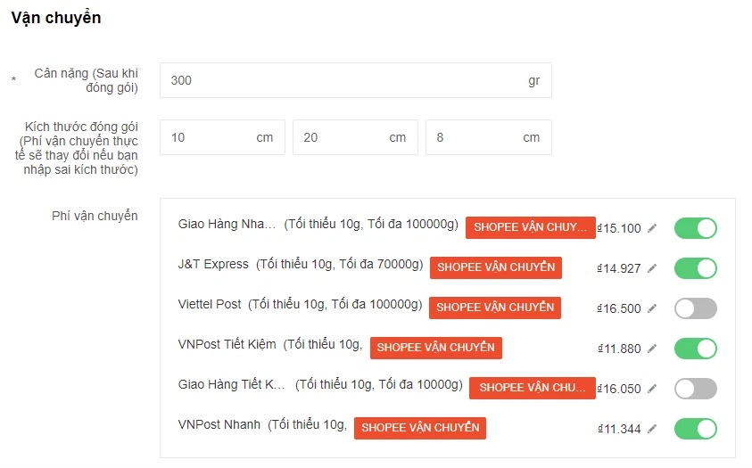Bạn có quyền tùy thích lựa chọn đơn vị vận chuyển