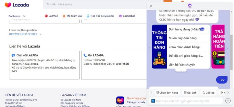 khiếu nại lazada