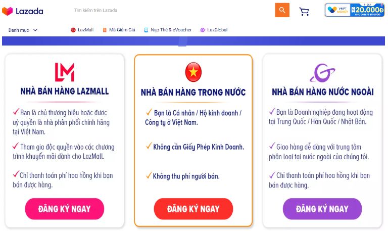 Kiếm tiền trên lazada