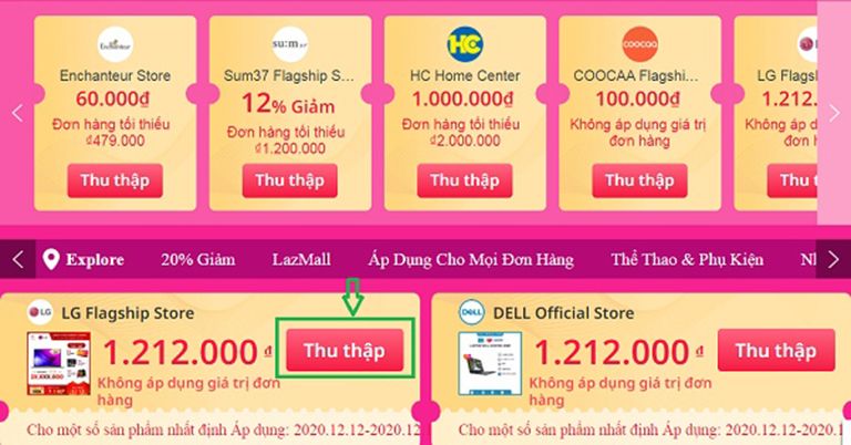 Mã giảm giá Lazada