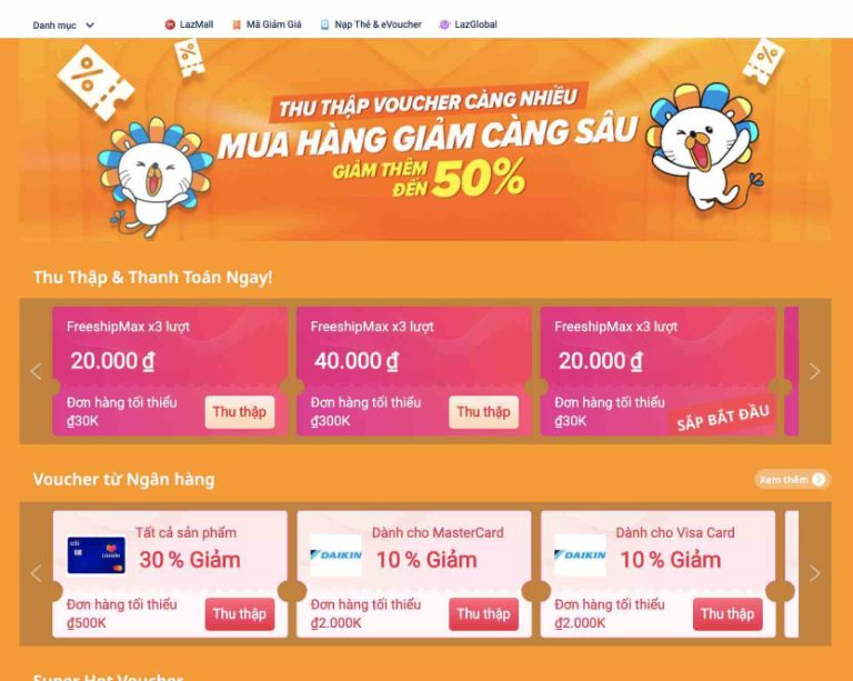 Mã giảm giá Lazada