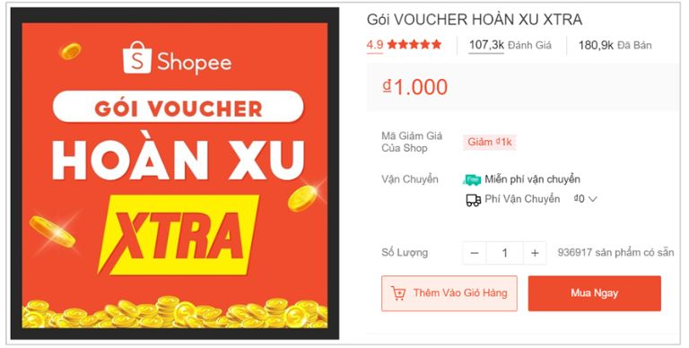 Phí dịch vụ shopee