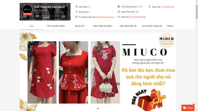 Miuco điểm shopping lý tưởng dành cho các chị em có tạng người lớn