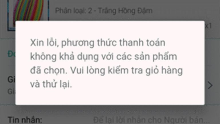 Tại sao lazada không có thanh toán khi nhận hàng? 