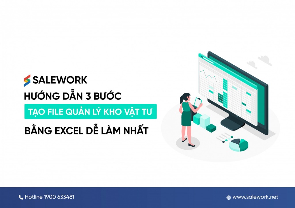 Hướng dẫn 3 bước tạo file quản lý kho vật tư bằng Excel dễ làm nhất