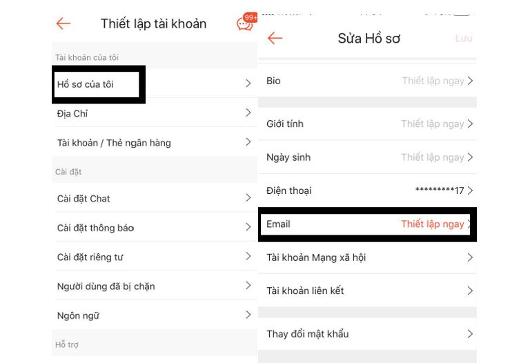  tắt OTP Shopee