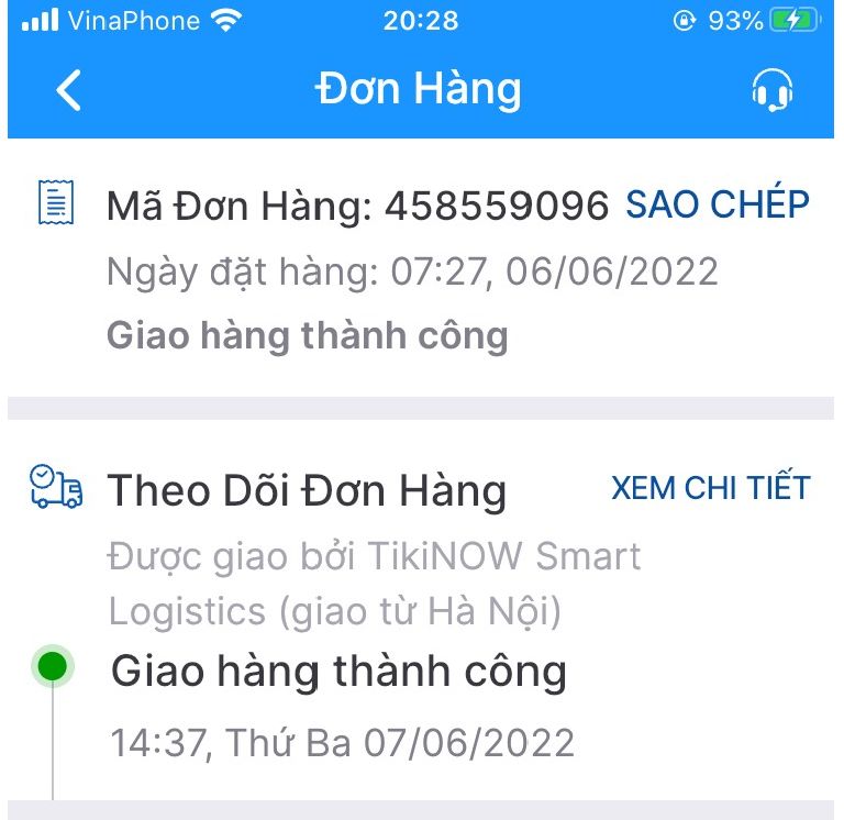 theo dõi đơn hàng tiki