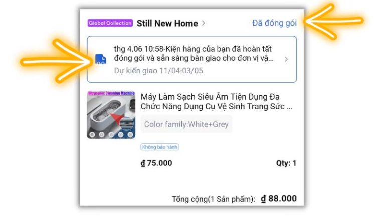 Tra cứu đơn hàng Lazada