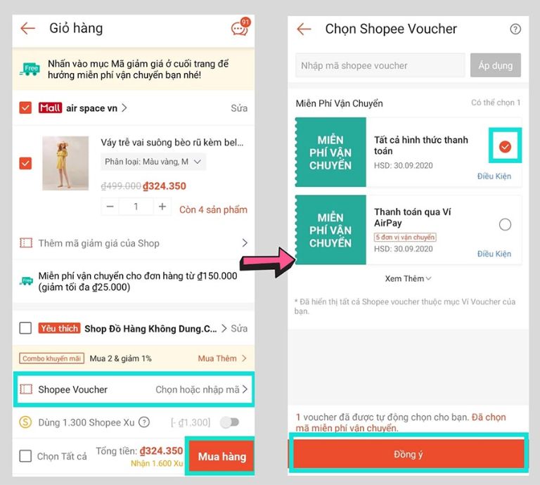 Voucher shopee 1 triệu