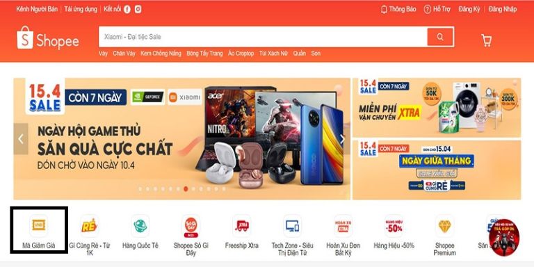 voucher shopee 1 triệu