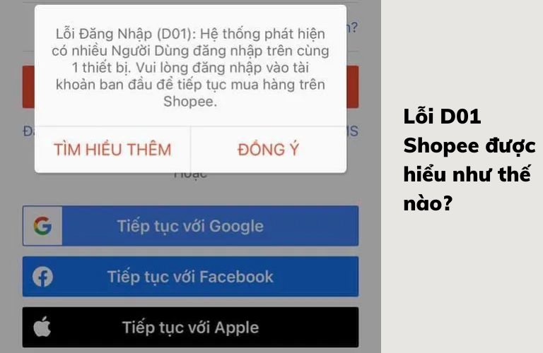 Lỗi D01 Shopee