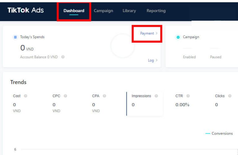 Cách thanh toán quảng cáo TikTok