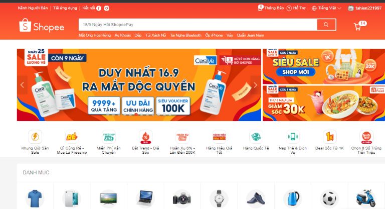 Cách đổi tên shop trên Shopee