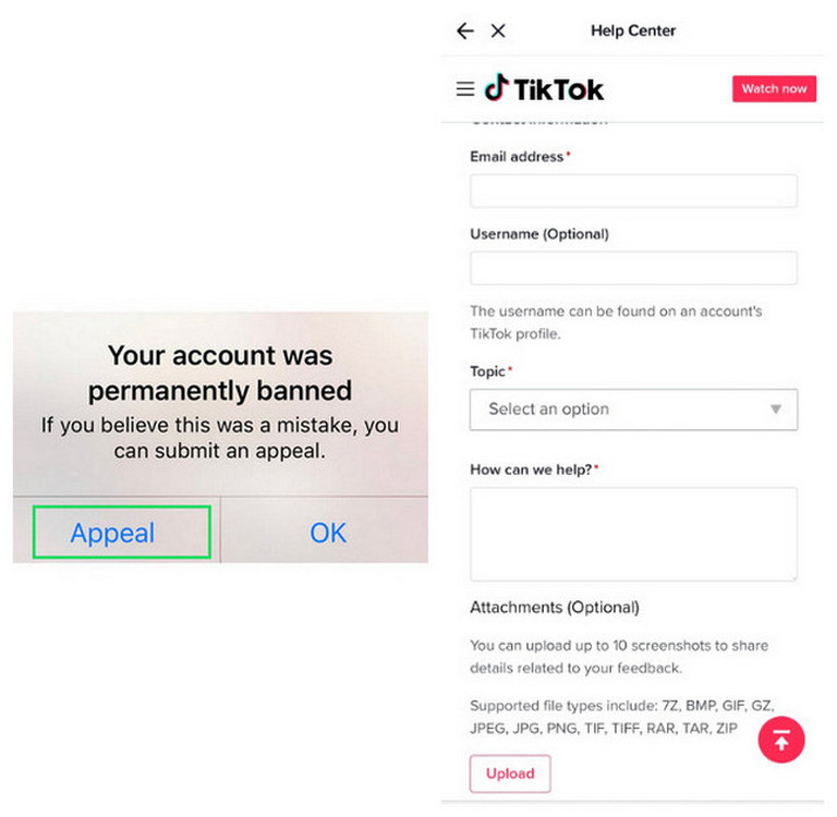 Cách gỡ vi phạm tiêu chuẩn cộng đồng TikTok bằng cách gửi khiếu nại