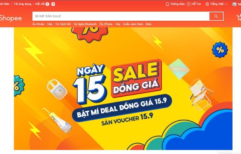 Cách tặng xu Shopee