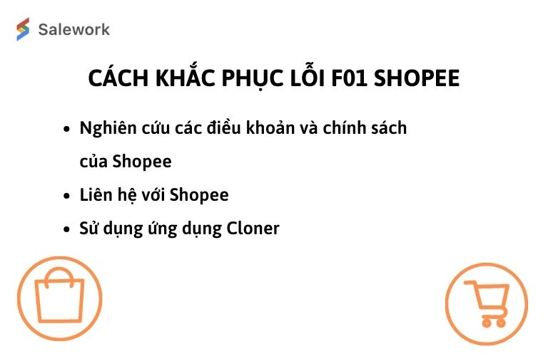 Cách khắc phục lỗi F01 Shopee