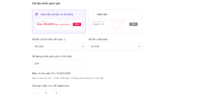 Mã giảm giá TikTok shop