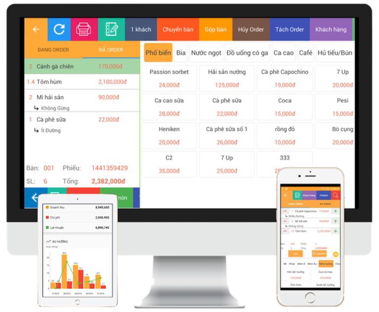 Phần mềm quản lý nhà hàng 