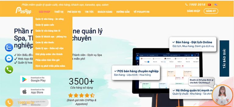 phần mềm quản lý spa